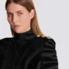 Robe courte en velours imprimé zèbre