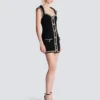 Robe en tweed avec bordure en perles Robe en tweed avec bordure en perles