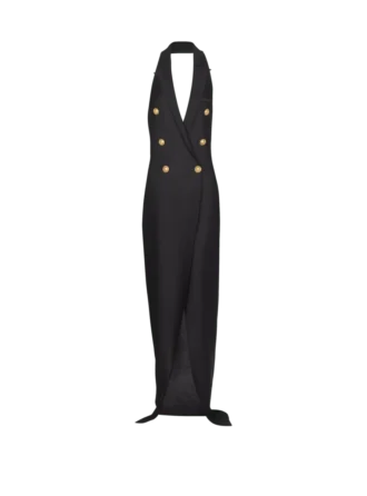 Robe longue en maille à dos nu Robe longue en maille à dos nu