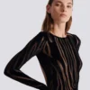 Robe longue en velours imprimé zèbre Robe longue en velours imprimé zèbre