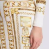 Robe longue moulante imprimée à motif foulard Balmain Robe longue moulante imprimée à motif foulard Balmain