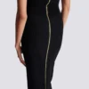 Robe longue sans bretelles en maille Robe longue sans bretelles en maille