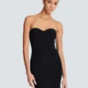 Robe longue sans bretelles en maille Robe longue sans bretelles en maille