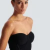 Robe longue sans bretelles en maille Robe longue sans bretelles en maille