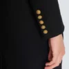 Robe longue structurée en crêpe