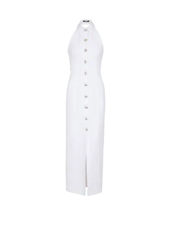 Robe moulante en popeline dos nu Robe moulante en popeline dos nu
