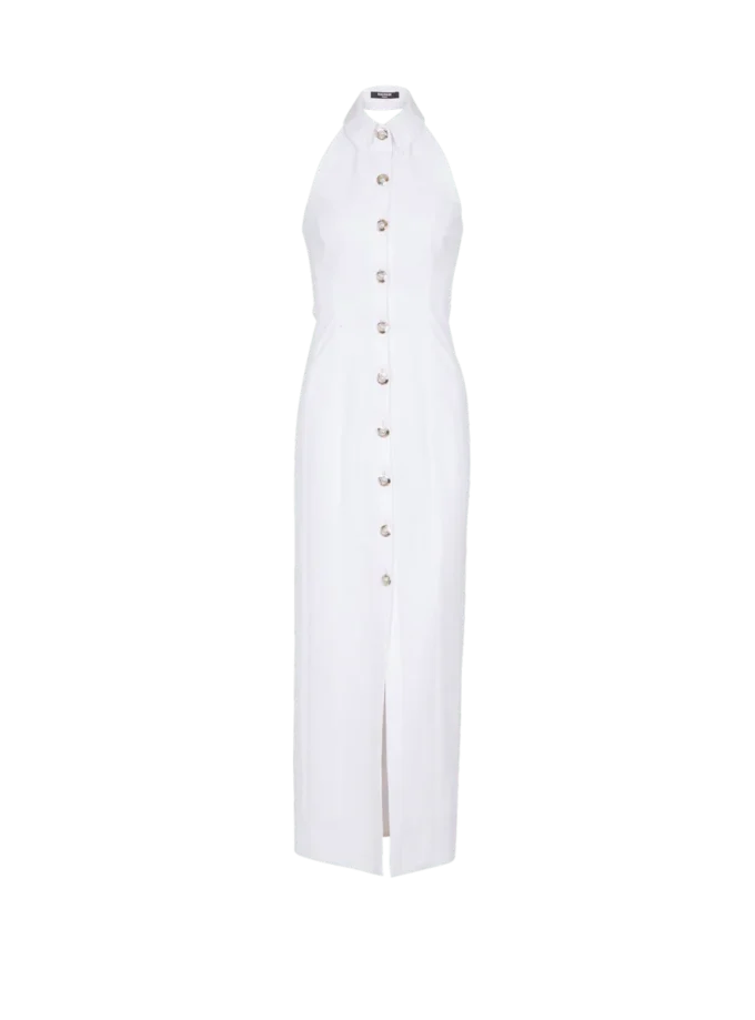 Robe moulante en popeline dos nu Robe moulante en popeline dos nu