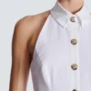 Robe moulante en popeline dos nu Robe moulante en popeline dos nu