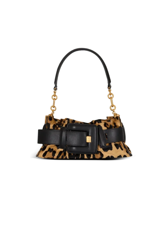 Sac Anthem Mini en cuir de poney imprimé léopard Sac Anthem Mini en cuir de poney imprimé léopard