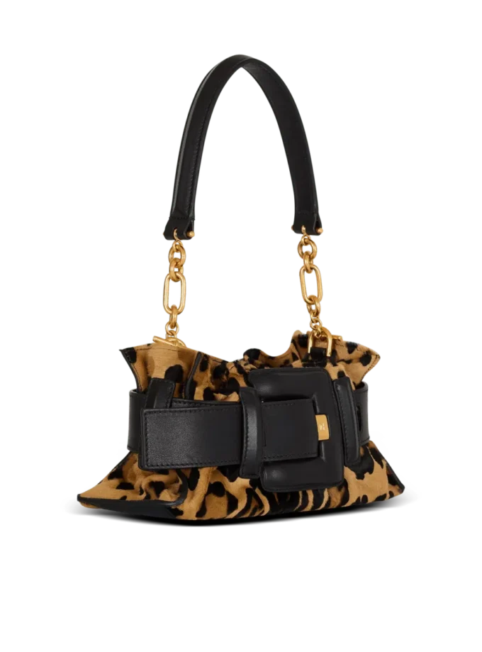 Sac Anthem Mini en cuir de poney imprimé léopard Sac Anthem Mini en cuir de poney imprimé léopard