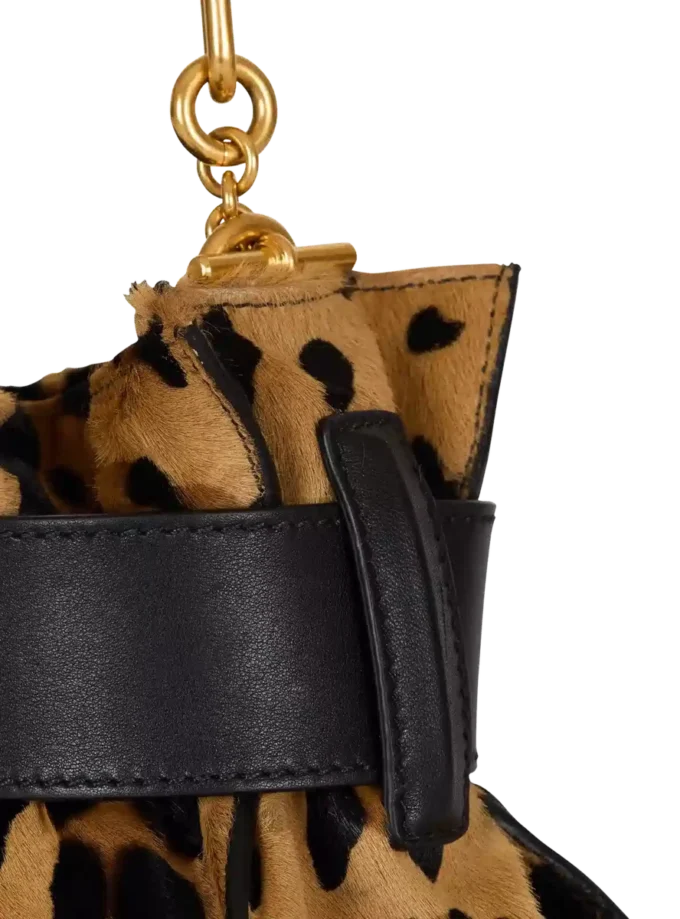 Sac Anthem Mini en cuir de poney imprimé léopard Sac Anthem Mini en cuir de poney imprimé léopard