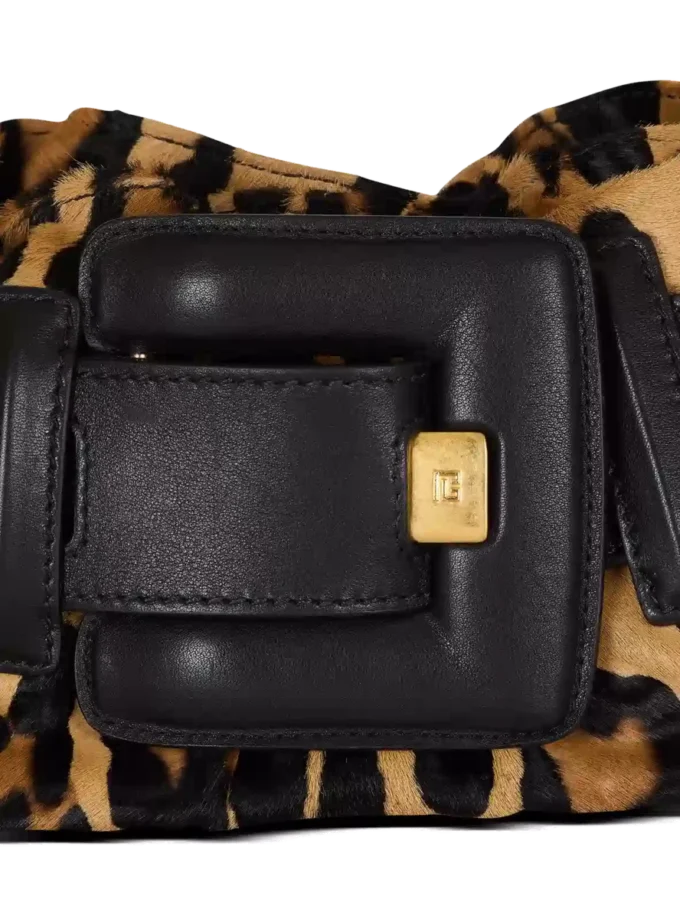 Sac Anthem Mini en cuir de poney imprimé léopard Sac Anthem Mini en cuir de poney imprimé léopard