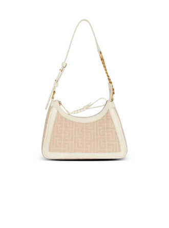 Sac à bandoulière B-Army en toile jacquard monogrammée et cuir Sac à bandoulière B-Army en toile jacquard monogrammée et cuir