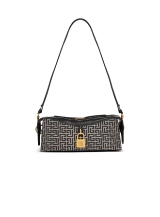 Sac à bandoulière Pulse en jacquard monogrammé et cuir de veau Sac à bandoulière Pulse en jacquard monogrammé et cuir de veau