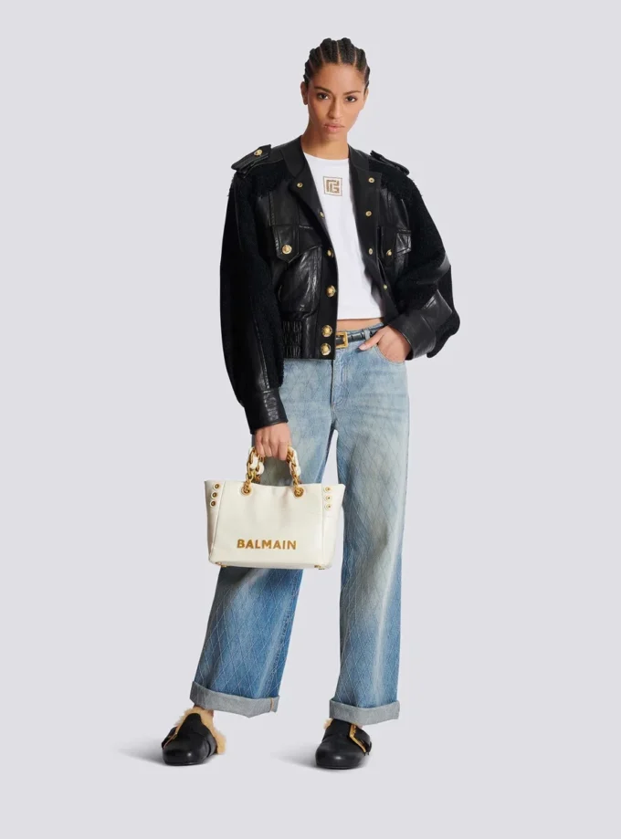 Sac cabas 1945 Soft en cuir froissé Sac cabas 1945 Soft en cuir froissé