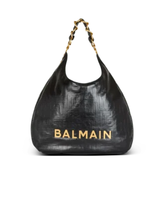Sac cabas en cuir froissé 1945 Soft Hobo avec monogramme Sac cabas en cuir froissé 1945 Soft Hobo avec monogramme