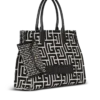 Sac cabas en jacquard monogrammé B-Army 42 et cuir Sac cabas en jacquard monogrammé B-Army 42 et cuir
