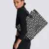 Sac cabas en jacquard monogrammé B-Army 42 et cuir Sac cabas en jacquard monogrammé B-Army 42 et cuir