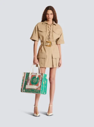 Sac cabas moyen B-Army en toile imprimée Sac cabas moyen B-Army en toile imprimée