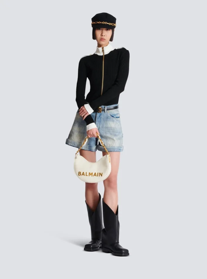 Sac en cuir de veau froissé 1945 Soft Moon Sac en cuir de veau froissé 1945 Soft Moon