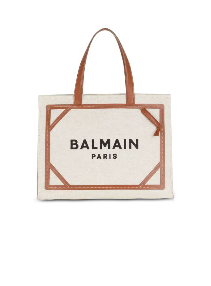 Sac fourre-tout en toile B-Army 42 avec détails en cuir Sac fourre-tout en toile B-Army 42 avec détails en cuir