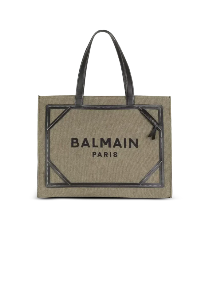 Sac fourre-tout en toile B-Army 42 avec détails en cuir Sac fourre-tout en toile B-Army 42 avec détails en cuir