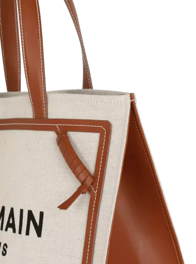 Sac fourre-tout en toile B-Army 42 avec détails en cuir Sac fourre-tout en toile B-Army 42 avec détails en cuir