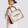 Sac fourre-tout en toile B-Army 42 avec détails en cuir Sac fourre-tout en toile B-Army 42 avec détails en cuir