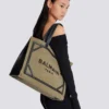 Sac fourre-tout en toile B-Army 42 avec détails en cuir Sac fourre-tout en toile B-Army 42 avec détails en cuir
