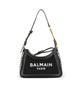 Sac à main B-Army en toile monogrammée et cuir Sac à main B-Army en toile monogrammée et cuir