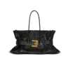 Sac XL Anthem en cuir de veau gaufré imprimé crocodile Sac XL Anthem en cuir de veau gaufré imprimé crocodile