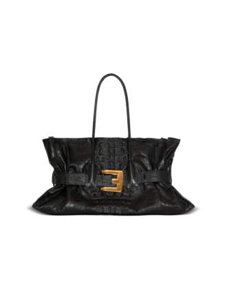 Sac XL Anthem en cuir de veau gaufré imprimé crocodile Sac XL Anthem en cuir de veau gaufré imprimé crocodile