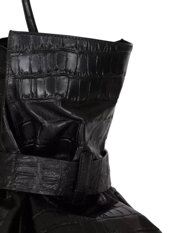 Sac XL Anthem en cuir de veau gaufré imprimé crocodile Sac XL Anthem en cuir de veau gaufré imprimé crocodile