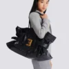 Sac XL Anthem en cuir de veau gaufré imprimé crocodile Sac XL Anthem en cuir de veau gaufré imprimé crocodile