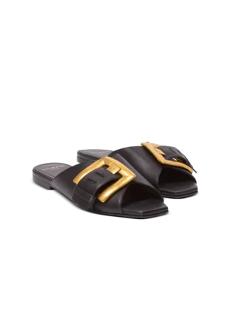 Sandales plates Anthem en cuir de veau
