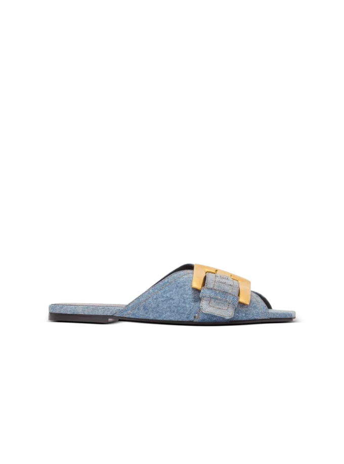 Sandales plates en denim Anthem Sandales plates en denim Anthem