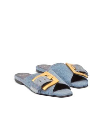 Sandales plates en denim Anthem