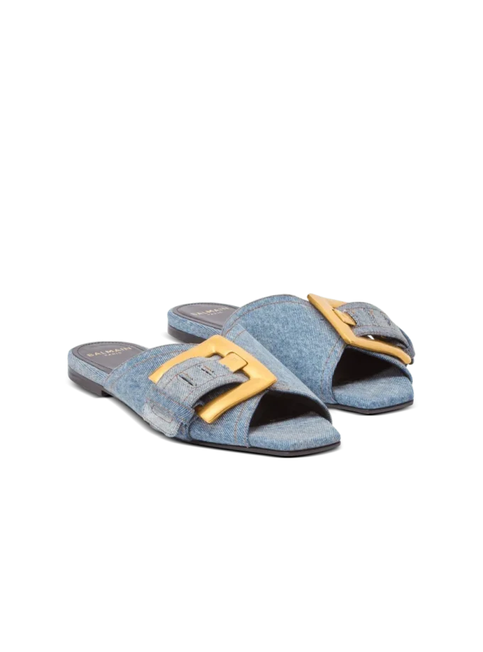 Sandales plates en denim Anthem Sandales plates en denim Anthem