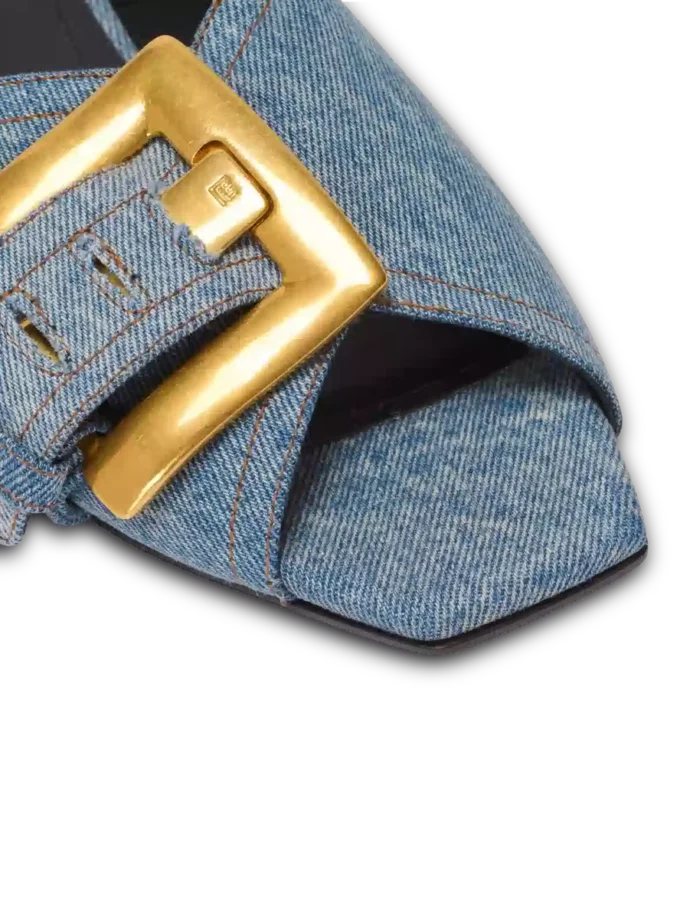 Sandales plates en denim Anthem Sandales plates en denim Anthem