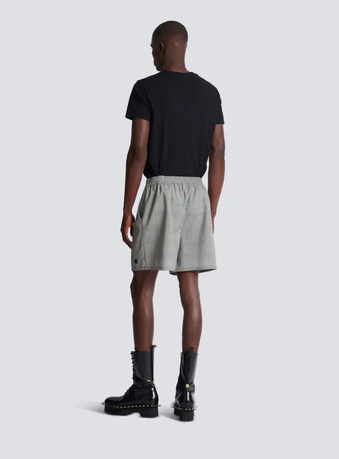 Short ample en satin Prince de Galles Short ample en satin Prince de Galles