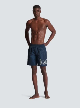 Short de bain avec logo Balmain College Short de bain avec logo Balmain College