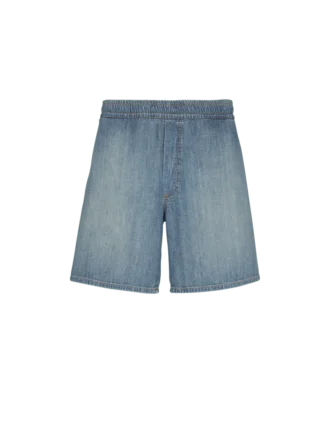 Short en denim délavé Short en denim délavé