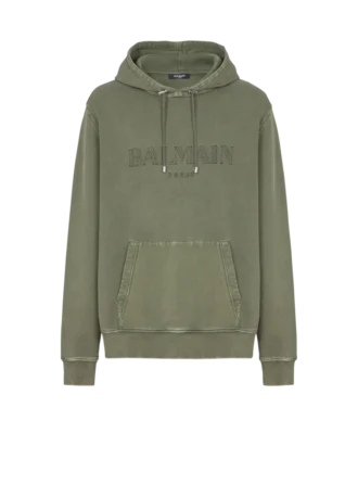Sweat à capuche brodé vintage Balmain Sweat à capuche brodé vintage Balmain