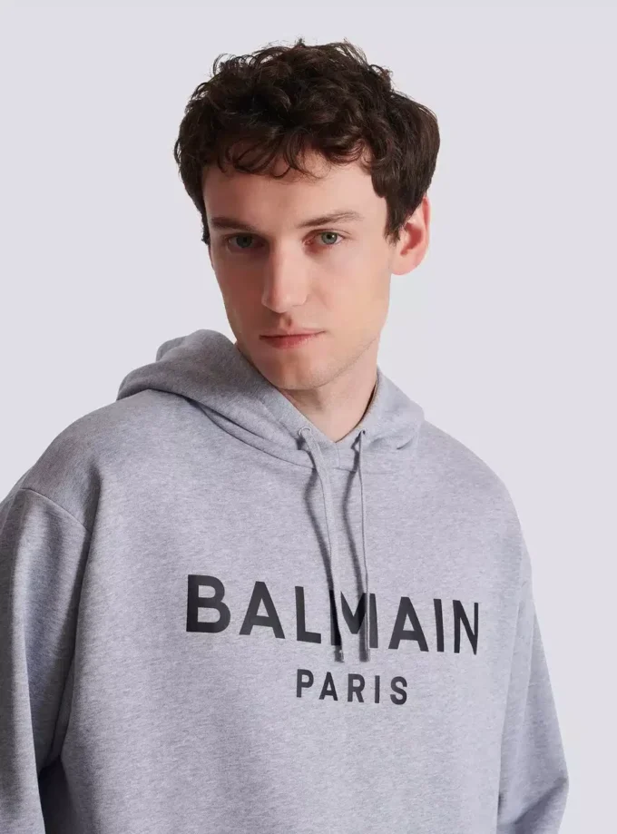 Sweat à capuche en coton imprimé Sweat à capuche en coton imprimé
