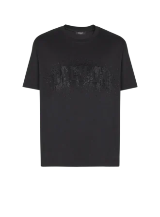 T-shirt avec effet spray en cristaux brodés