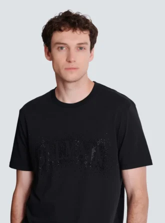 T-shirt avec effet spray en cristaux brodés