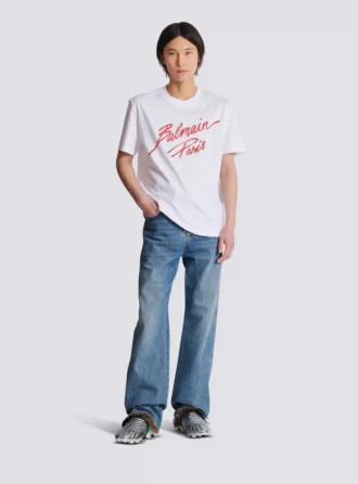 T-shirt avec imprimé Balmain Lipstick