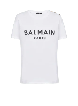 T-shirt avec imprimé Balmain Paris