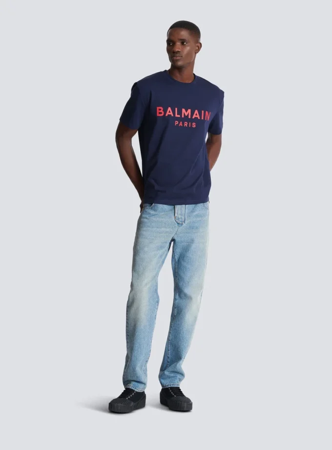 T-shirt avec imprimé Balmain Paris T-shirt avec imprimé Balmain Paris