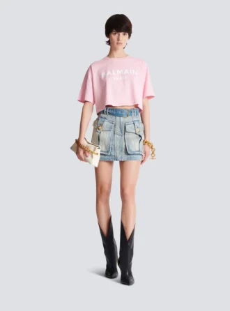 T-shirt avec imprimé Balmain Paris T-shirt avec imprimé Balmain Paris